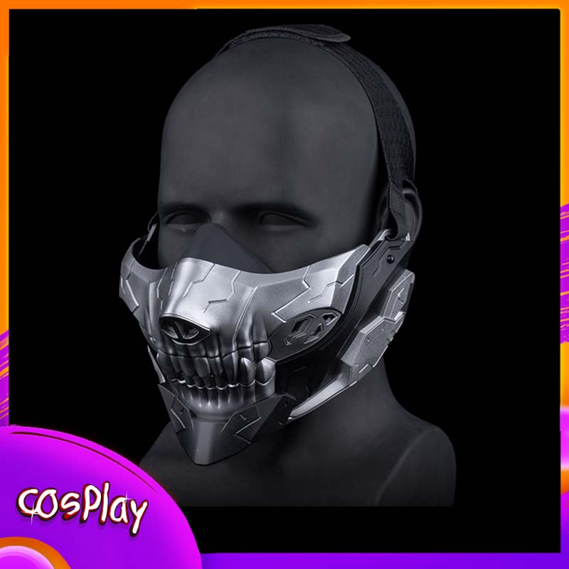 Party Games Good - Masque demi-visage tête de rebelle, masque
