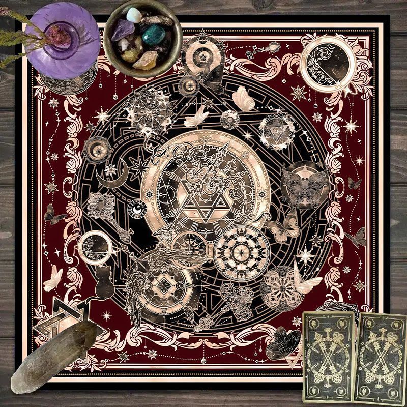 Zodiac Party Games - Tapis de Tarot à Motif du