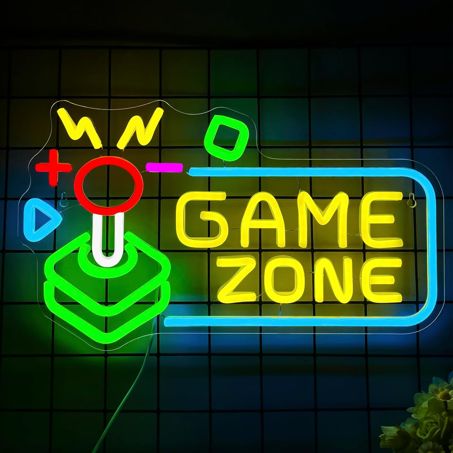 Party Games Stream - Panneau lumineux néon Game Zone, art