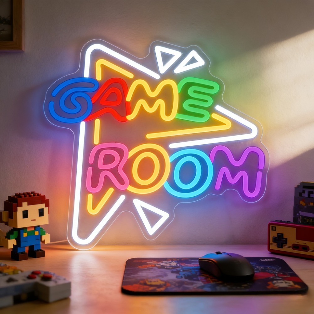 Party Games Stream - Enseigne néon LED pour salle de