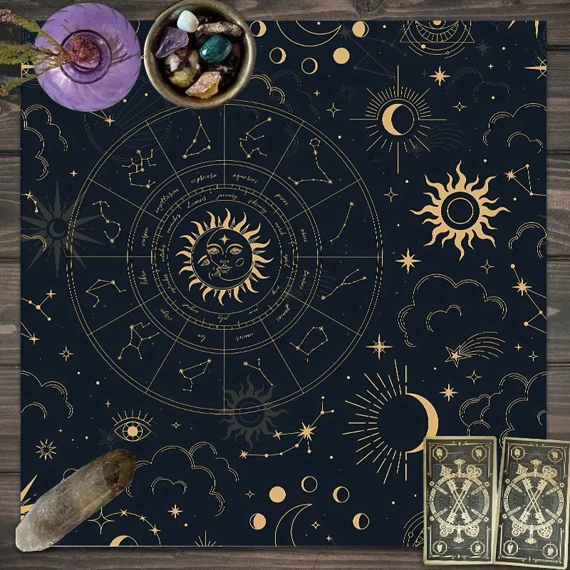 Tapis de Tarot à Motifs Zodiaq - Zodiac Party Games avis et prix