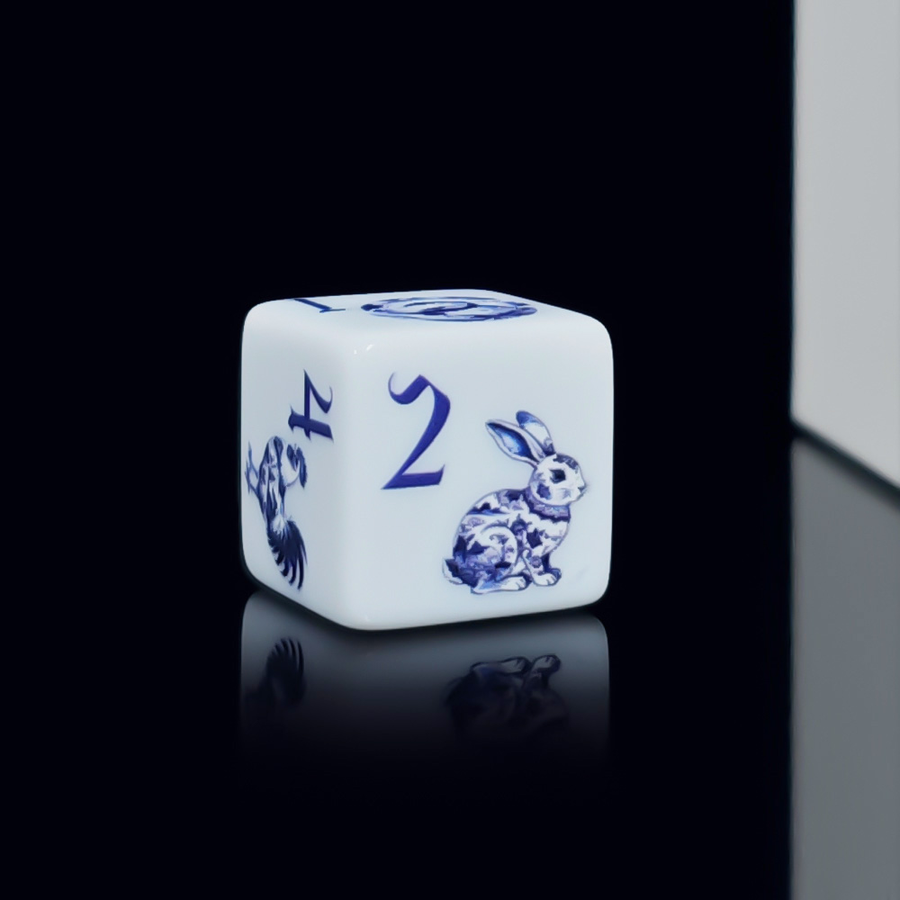 12 dés en acrylique imprimés D - Zodiac Party Games avis et prix