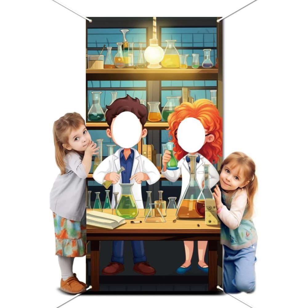 Toile de fond pour fête scient - Party Games Lab avis et prix
