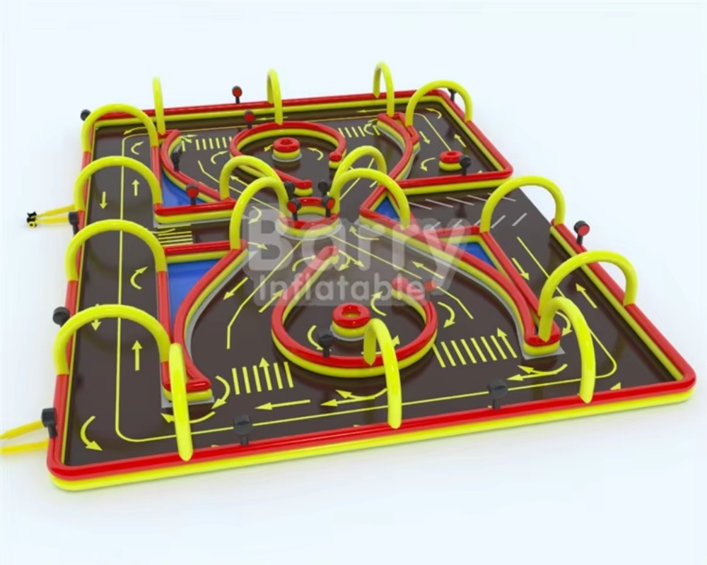 Piste de course gonflable dura - Party Games Lab avis et prix