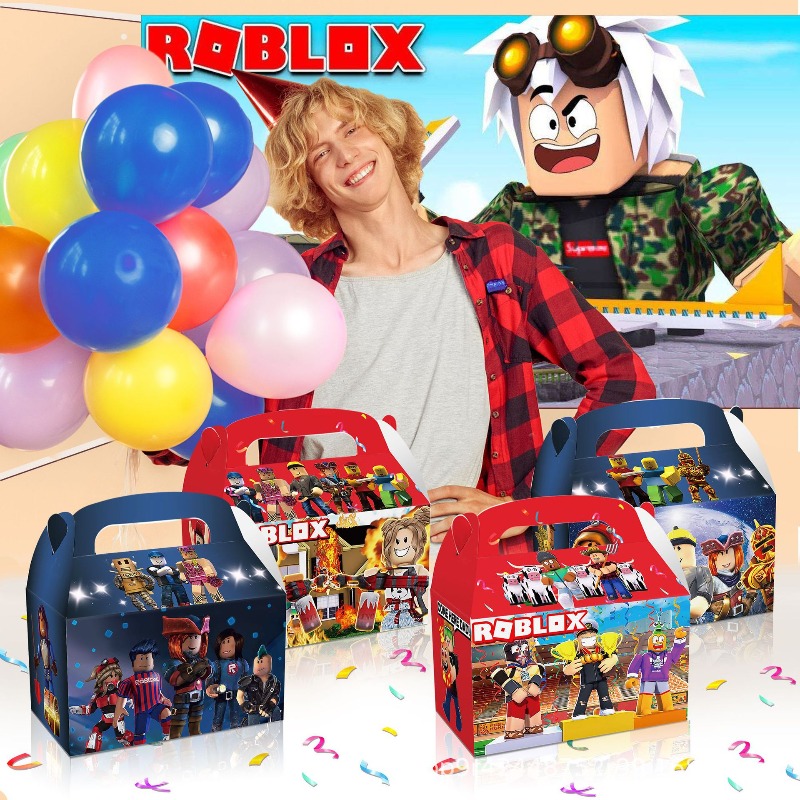 Lot de 12 boîtes cadeaux thème - Party Games In Roblox avis et prix