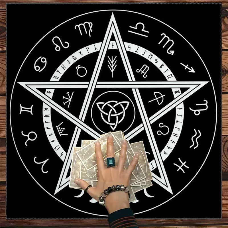 1 nappe de tarot avec pentagra - Zodiac Party Games avis et prix