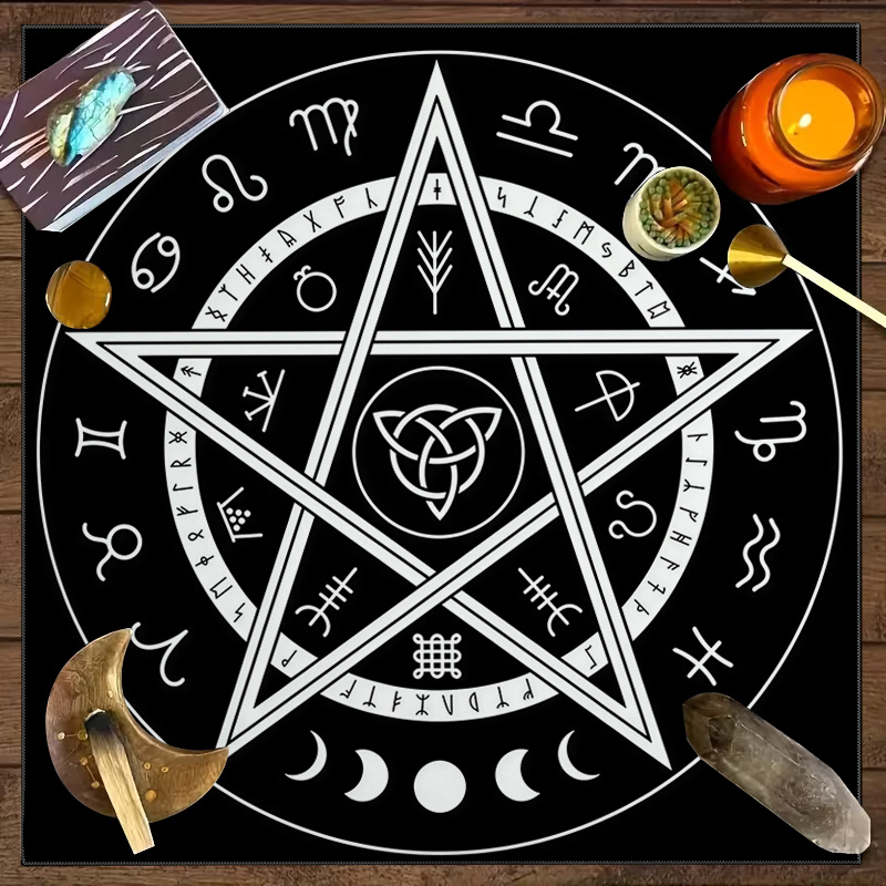 1 nappe de tarot avec pentagra - Zodiac Party Games avis et prix