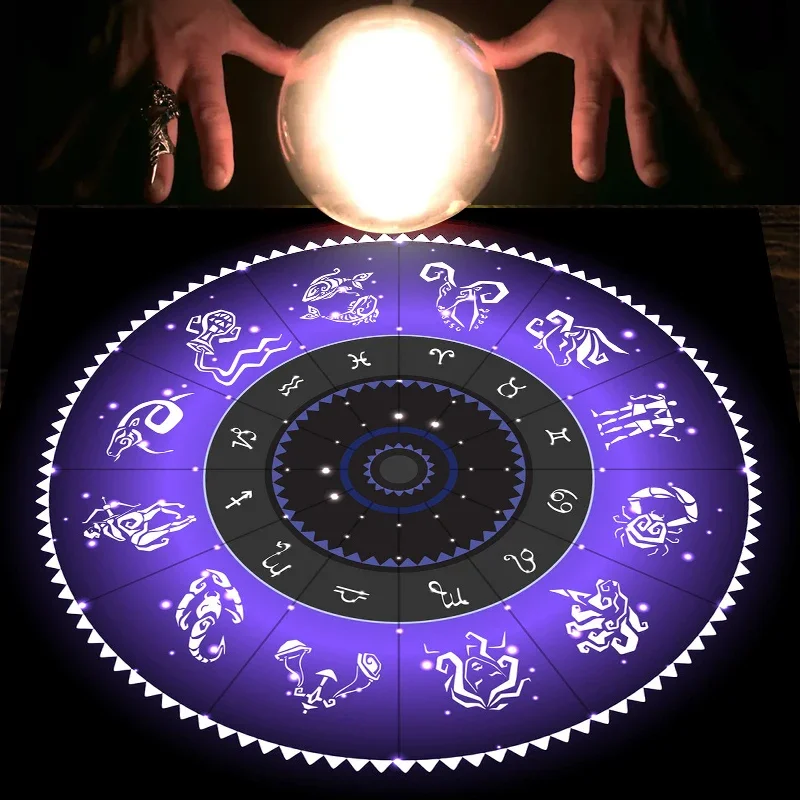 Tapis de Tarot en Velours Viol - Zodiac Party Games avis et prix