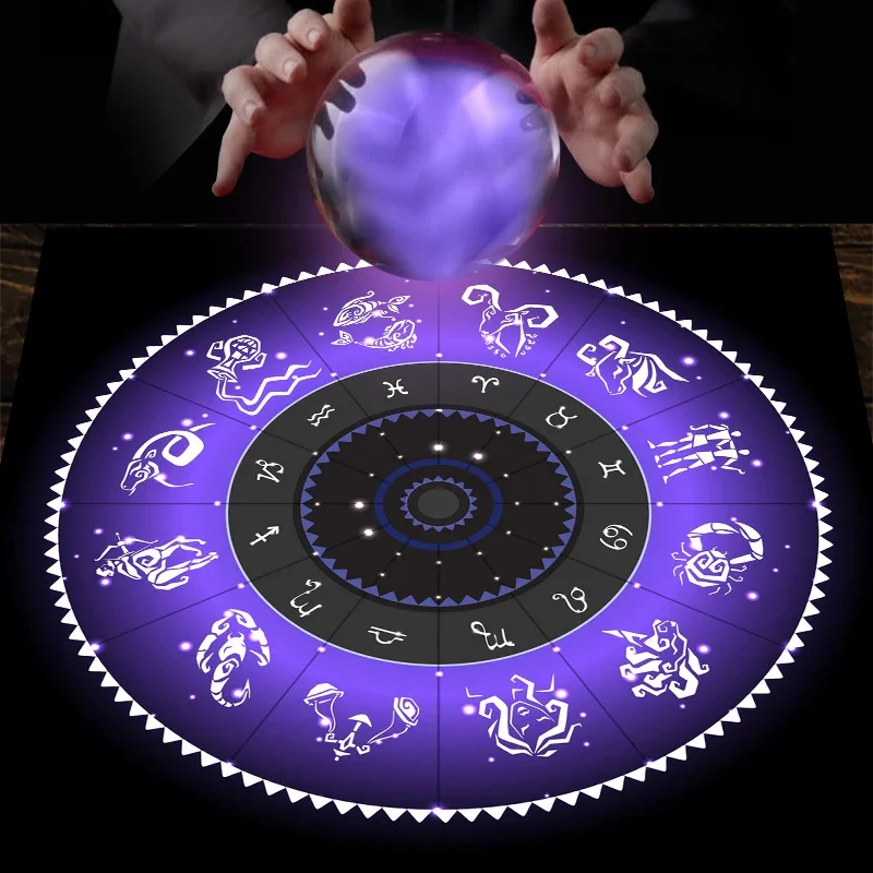 Tapis de Tarot en Velours Viol - Zodiac Party Games avis et prix