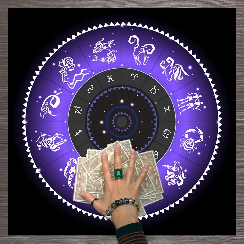 Tapis de Tarot en Velours Viol - Zodiac Party Games avis et prix