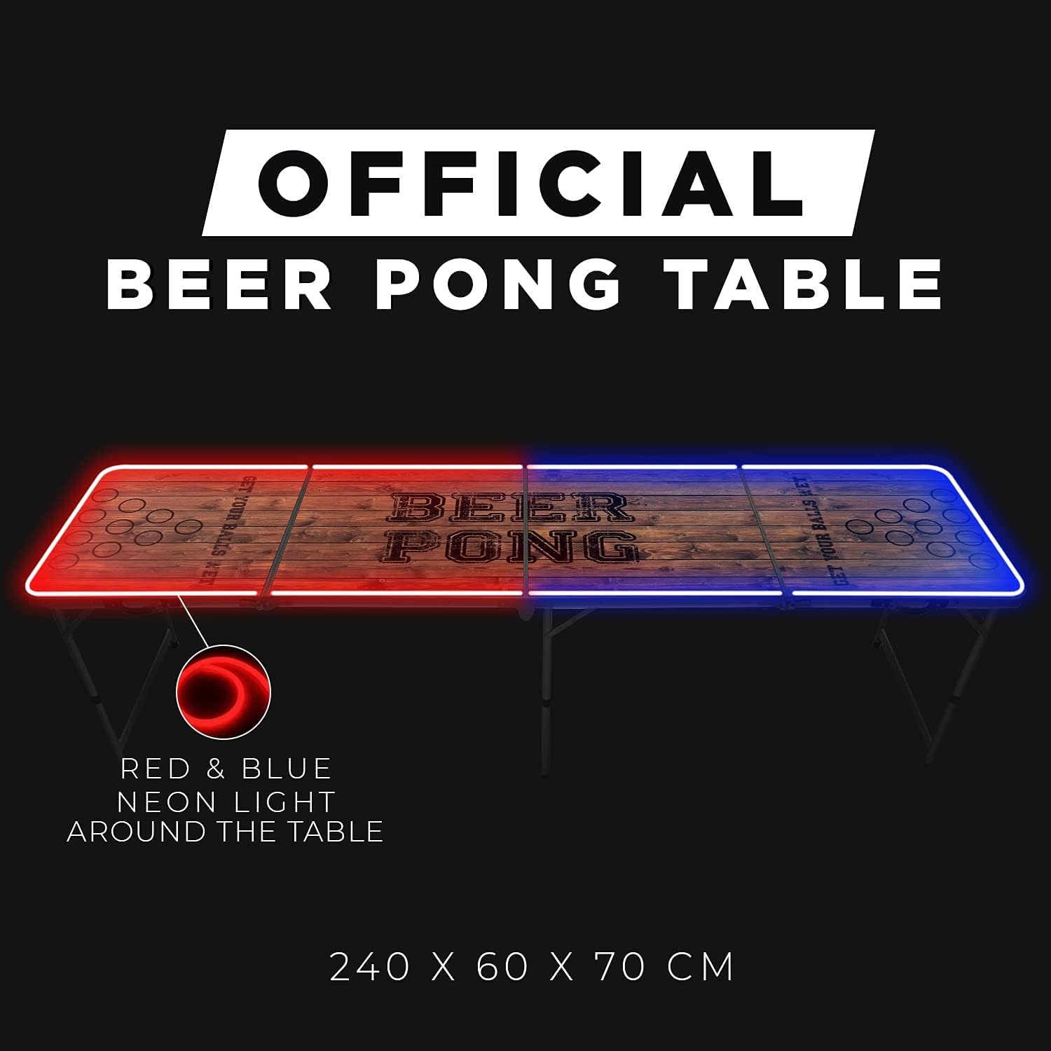 Table de beer pong pliable por - Party Games College avis et prix