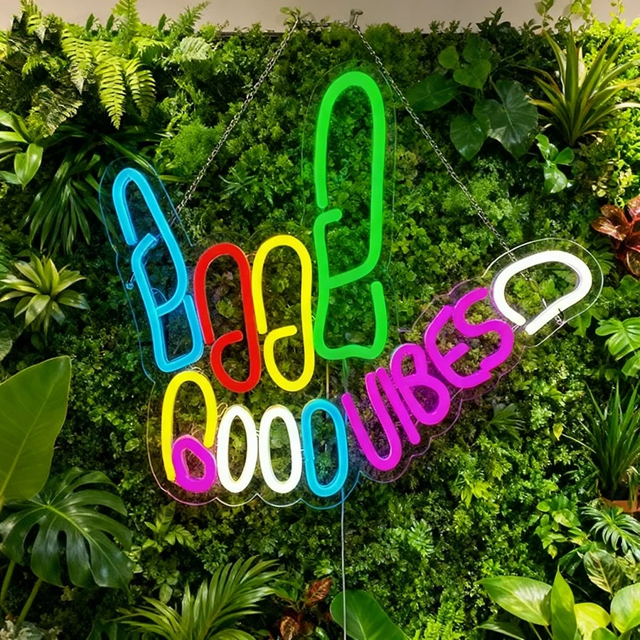 Good Vibes Only – panneaux lum - Party Games Good avis et prix