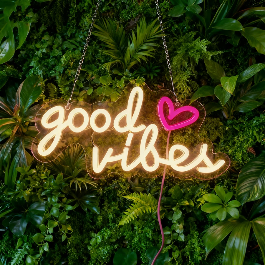 Good Vibes Only – panneaux lum - Party Games Good avis et prix
